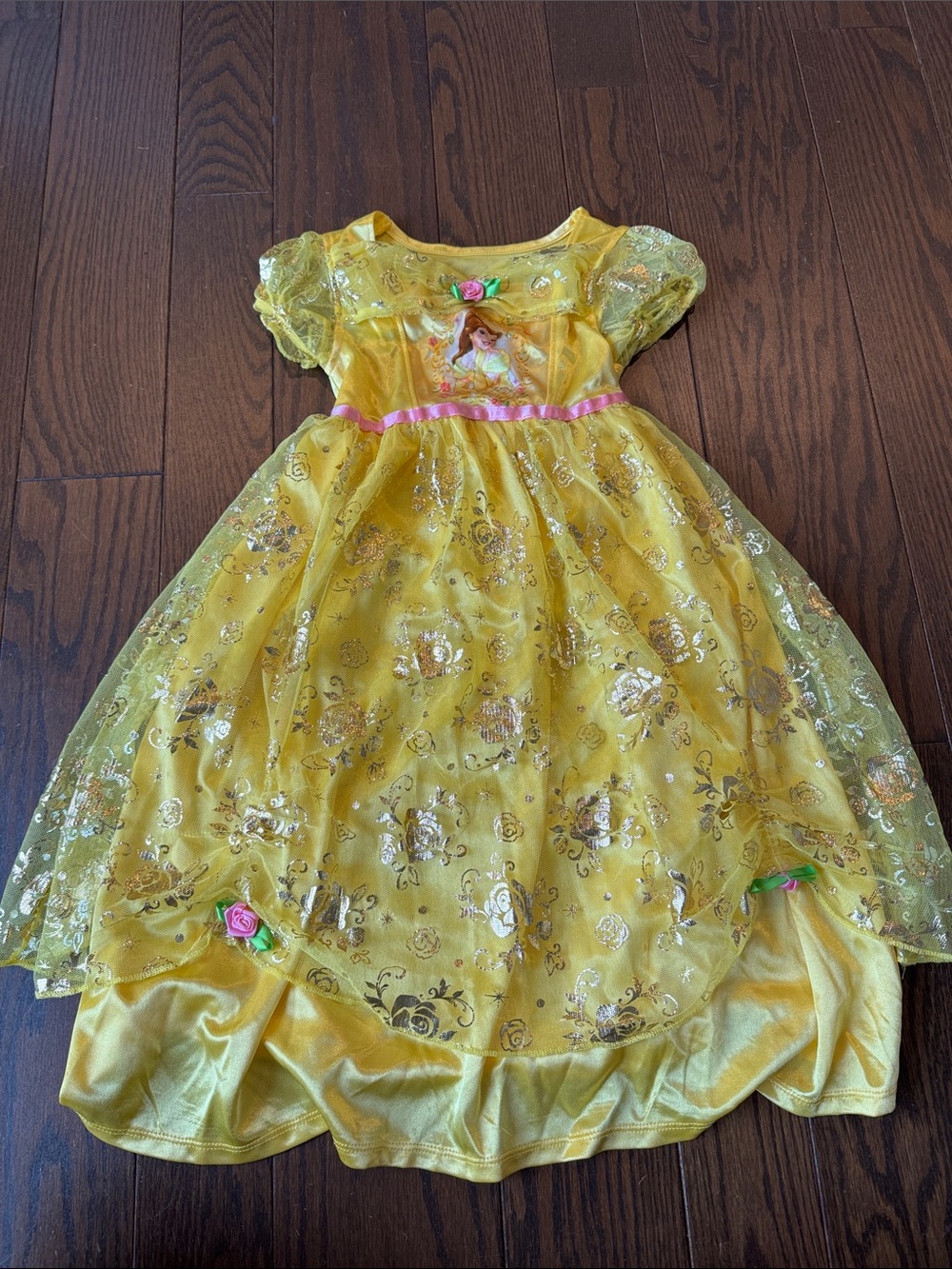 Yellow Princess Belle Dress/ Nightgown for Kids